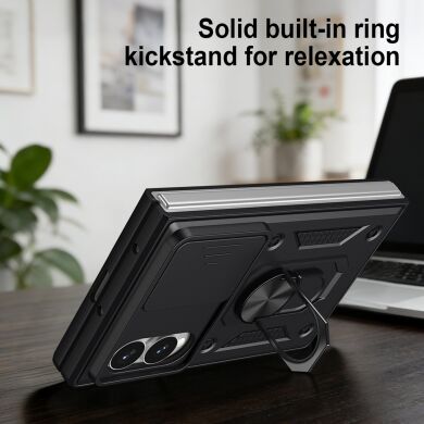 Защитный чехол Deexe Armor Shield (FF) для Samsung Galaxy Fold 8 - Black