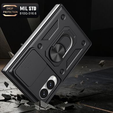 Защитный чехол Deexe Armor Shield (FF) для Samsung Galaxy Fold 8 - Black