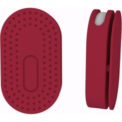 Защитный чехол Deexe Easy Stick для Samsung Galaxy SmartTag 2 - Wine Red