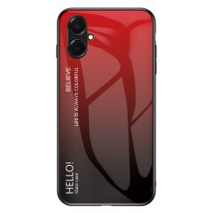 Защитный чехол Deexe Gradient Color для Samsung Galaxy A07 (A075) - Red / Black