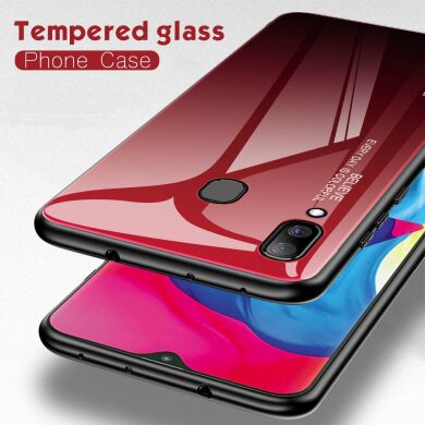 Защитный чехол Deexe Gradient Color для Samsung Galaxy A30 (A305) / A20 (A205) - Red