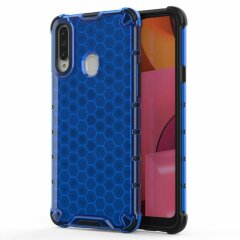 Защитный чехол Deexe Honeycomb Series для Samsung Galaxy A20s (A207) - Blue