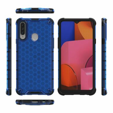 Захисний чохол Deexe Honeycomb Series для Samsung Galaxy A20s (A207) - Blue