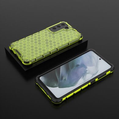 Захисний чохол Deexe Honeycomb Series для Samsung Galaxy S21 FE (G990) - Green