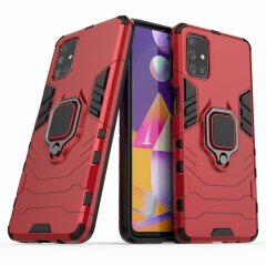 Захисний чохол Deexe Hybrid Case для Samsung Galaxy M31s (M317) - Red