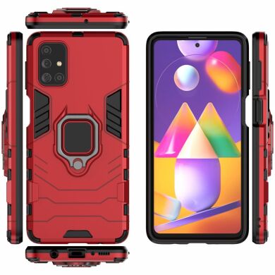 Захисний чохол Deexe Hybrid Case для Samsung Galaxy M31s (M317) - Red
