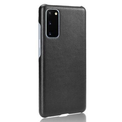 Защитный чехол Deexe Leather Back Cover для Samsung Galaxy S20 FE (G780) - Black