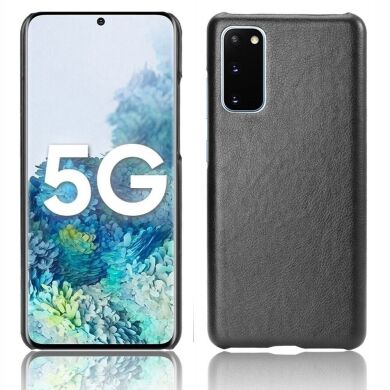 Защитный чехол Deexe Leather Back Cover для Samsung Galaxy S20 FE (G780) - Black
