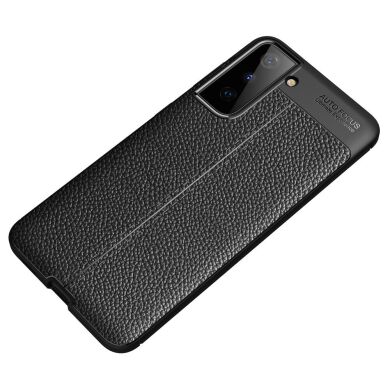 Захисний чохол Deexe Leather Cover для Samsung Galaxy S21 - Black