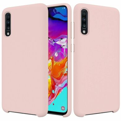Защитный чехол Deexe Silicone Case для Samsung Galaxy A70 (A705) - Pink