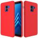 Захисний чохол Deexe Silicone Case для Samsung Galaxy A8+ (A730), Red