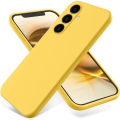 Защитный чехол Deexe Silicone Case для Samsung Galaxy S24 FE (S721) - Yellow