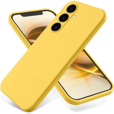 Захисний чохол Deexe Silicone Case для Samsung Galaxy S24 FE (S721) - Yellow