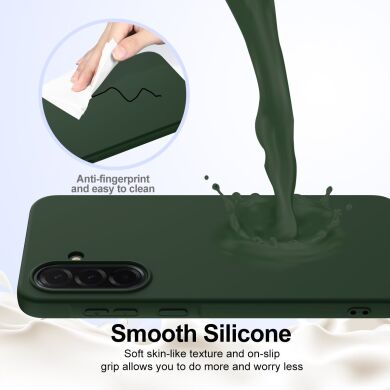 Защитный чехол Deexe Silicone Case with MagSafe для Samsung Galaxy A36 (A366) / A56 (A566) - Black