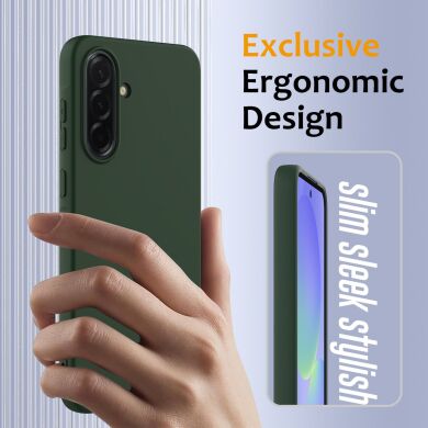 Защитный чехол Deexe Silicone Case with MagSafe для Samsung Galaxy A36 (A366) / A56 (A566) - Black