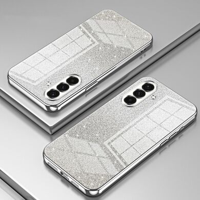 Защитный чехол Deexe Sparkles Cover для Samsung Galaxy A36 (A366) - Silver