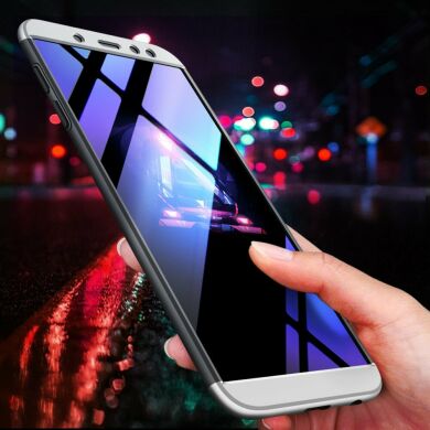 Защитный чехол GKK Double Dip Case для Samsung Galaxy A6 2018 (A600) - Black / Silver