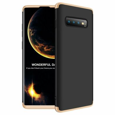 Захисний чохол GKK Double Dip Case для Samsung Galaxy S10 Plus (G975), Black / Gold