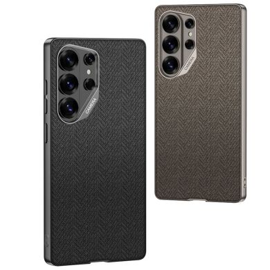 Захисний чохол GKK Fabric для Samsung Galaxy S26 Ultra - Brown