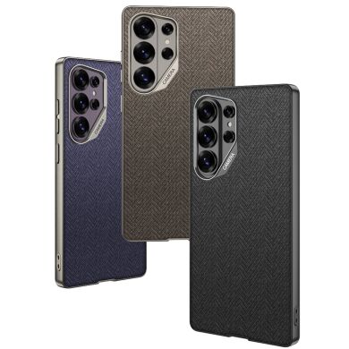 Захисний чохол GKK Fabric для Samsung Galaxy S26 Ultra - Brown