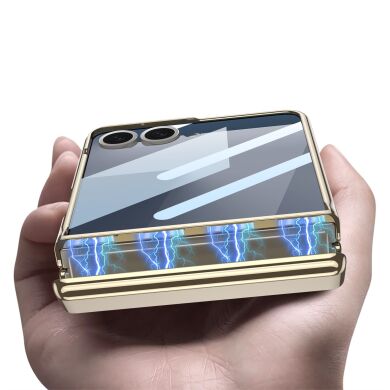 Защитный чехол GKK Hinge Magnetic для Samsung Galaxy Flip 7 - Champagne Gold