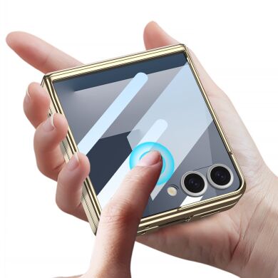 Защитный чехол GKK Hinge Magnetic для Samsung Galaxy Flip 7 - Champagne Gold