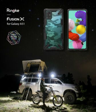 Защитный чехол RINGKE Fusion X для Samsung Galaxy A51 (А515) - Camo Black