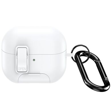 Захисний чохол з підставкою DUX DUCIS SECQ Series для Samsung Galaxy Buds 3 / Buds 3 Pro / Buds 3 FE - White