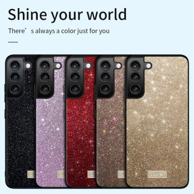 Захисний чохол SULADA Dazzling Glittery для Samsung Galaxy S22 Ultra - Black