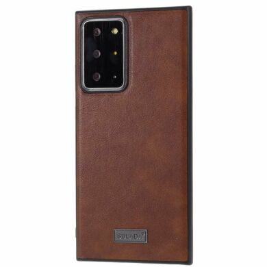 Защитный чехол SULADA Leather Case для Samsung Galaxy Note 20 Ultra (N985) - Brown