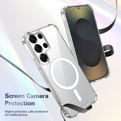 Захисний чохол UniCase AirBag Flow MagSafe для Samsung Galaxy S23 Ultra (S918) / Galaxy S22 Ultra (S908) - Transparent