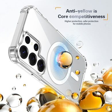 Захисний чохол UniCase AirBag Flow MagSafe для Samsung Galaxy S23 Ultra (S918) / Galaxy S22 Ultra (S908) - Transparent
