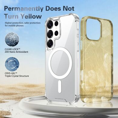 Захисний чохол UniCase AirBag Flow MagSafe для Samsung Galaxy S23 Ultra (S918) / Galaxy S22 Ultra (S908) - Transparent