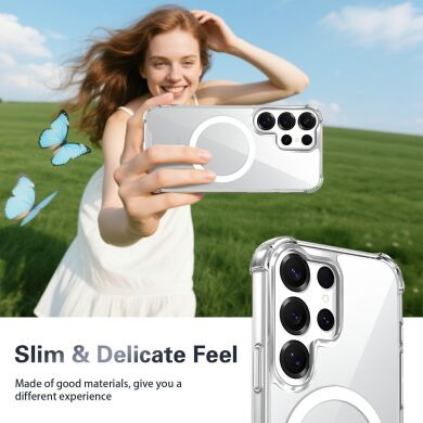 Захисний чохол UniCase AirBag Flow MagSafe для Samsung Galaxy S23 Ultra (S918) / Galaxy S22 Ultra (S908) - Transparent