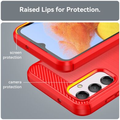 Защитный чехол UniCase Carbon для Samsung Galaxy M14 (M146) - Red