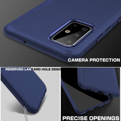 Защитный чехол UniCase Twill Soft для Samsung Galaxy A71 (A715) - Blue