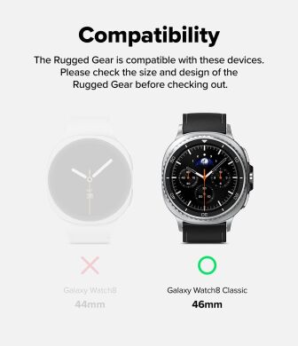 Ремінець Ringke Rugged Gear (FW) для Samsung Galaxy Watch 8 Classic (8800328814172) - Black
