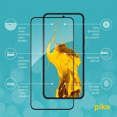Захисне скло Piko Full Glue для Samsung Galaxy S22 Plus (S906) - Black