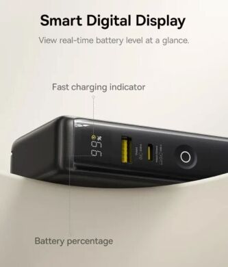 Зовнішній акумулятор Baseus Nomos NT11 67W (10000mAh) + кабель Type-C (P10078807123-00) - Black