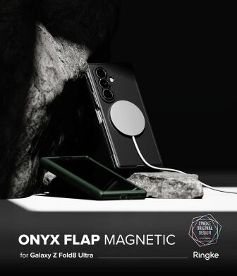 Защитный чехол Ringke Onyx Flap Magnetic для Samsung Galaxy Fold 8 Ultra (8800380460454) - Black