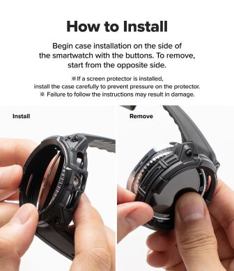 Ремінець Ringke Rugged Gear (FW) для Samsung Galaxy Watch 8 Classic (8800328814172) - Black