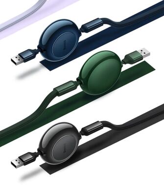 Кабель Baseus Bright Mirror 2 Series 3-in-1 USB to MicroUSB+Lightning+Type-C (3.5A, 1.1m) CAMJ010001 - Black