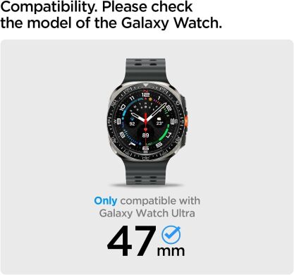 Защитный чехол Spigen (SGP) Rugged Armor (FW) для Samsung Galaxy Watch Ultra (47mm) - Matte Black