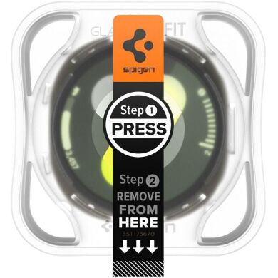 Комплект защитных стекол Spigen (SGP) Glas.tR EZ Fit для Samsung Galaxy Watch 8 (44mm) AGL09876 - Clear