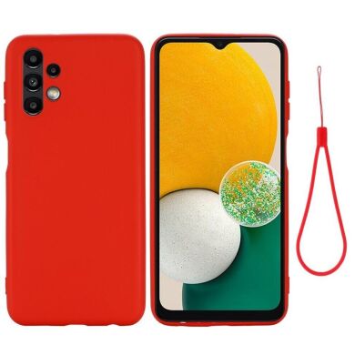 Защитный чехол Deexe Silicone Case для Samsung Galaxy A13 (А135) - Red