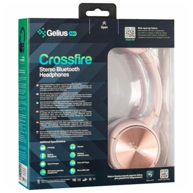 Беспроводные наушники Gelius Pro Crossfire GP HP-007 - Pink