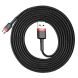 Кабель Baseus Cafule USB to MicroUSB (1.5A, 2m) CAMKLF-C91 - Black / Red