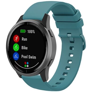 Ремінець Deexe Soft Silicone для годинників з шириною кріплення 18 мм - Green