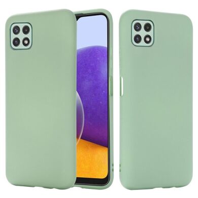 Защитный чехол Deexe Silicone Case для Samsung Galaxy A22 5G (A226) - Green