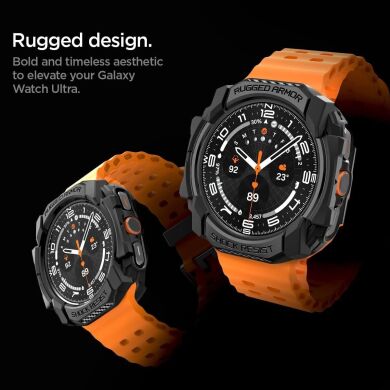 Защитный чехол Spigen (SGP) Rugged Armor (FW) для Samsung Galaxy Watch Ultra (47mm) - Matte Black